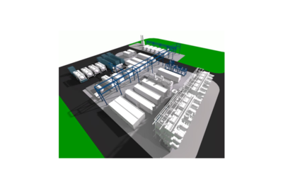 3D Modell einer PtL Anlage